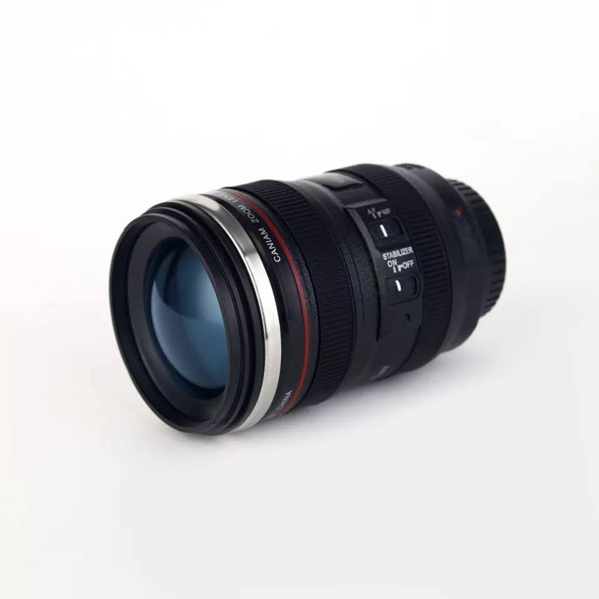 GENERICO - Tazon Taza Cafe Mug Tipo Lente Camara Fotografica Aluminio