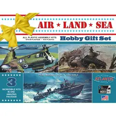 ATLANTIC - Air, Land and Sea Plastic Model Kit Gift Set 3 en 1