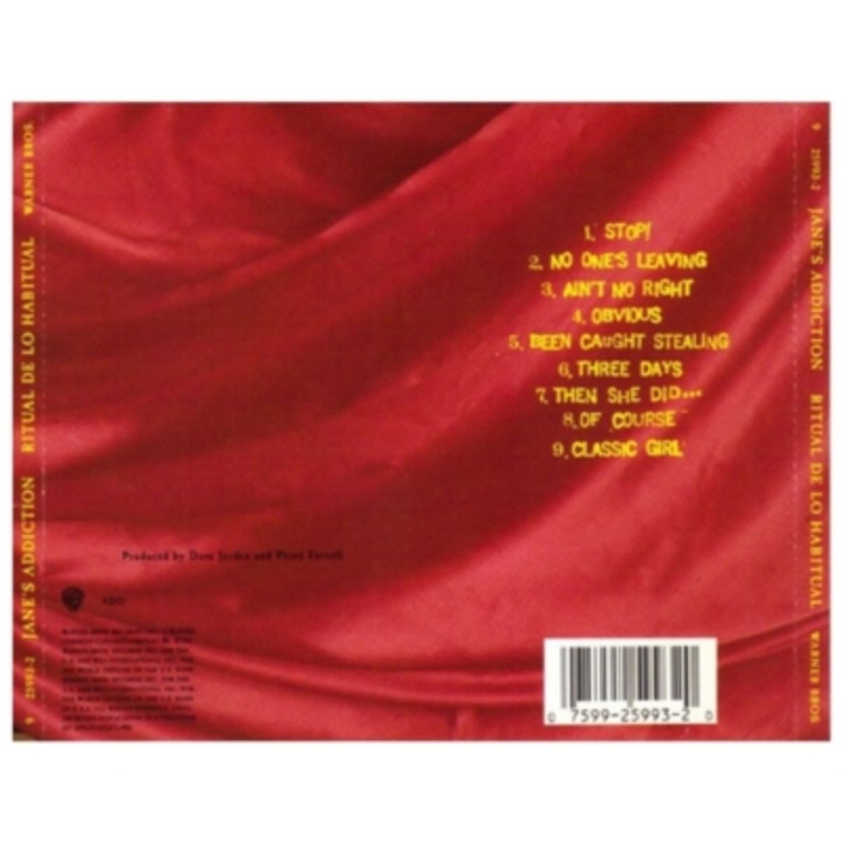 HITWAY MUSIC - JANES ADDICTION - RITUAL DE LO HABITUAL - CD HITWAY MUSIC