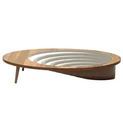 GENERICO - Mesa de centro madera rustica