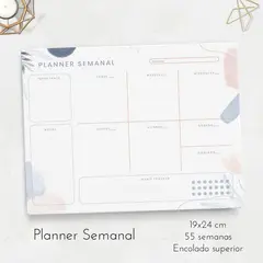 FATI - Planificador semanal minimalista 55 semanas no fechadas