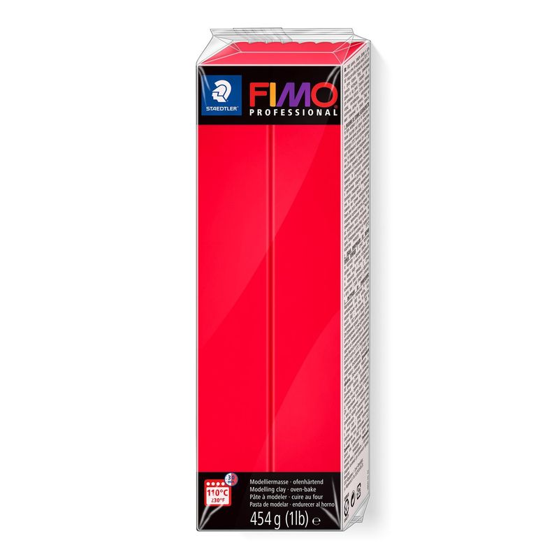 GENERICO - ARCILLA POLIMÉRICA HORNEABLE  COLOR  ROJO  FIMO® 454G