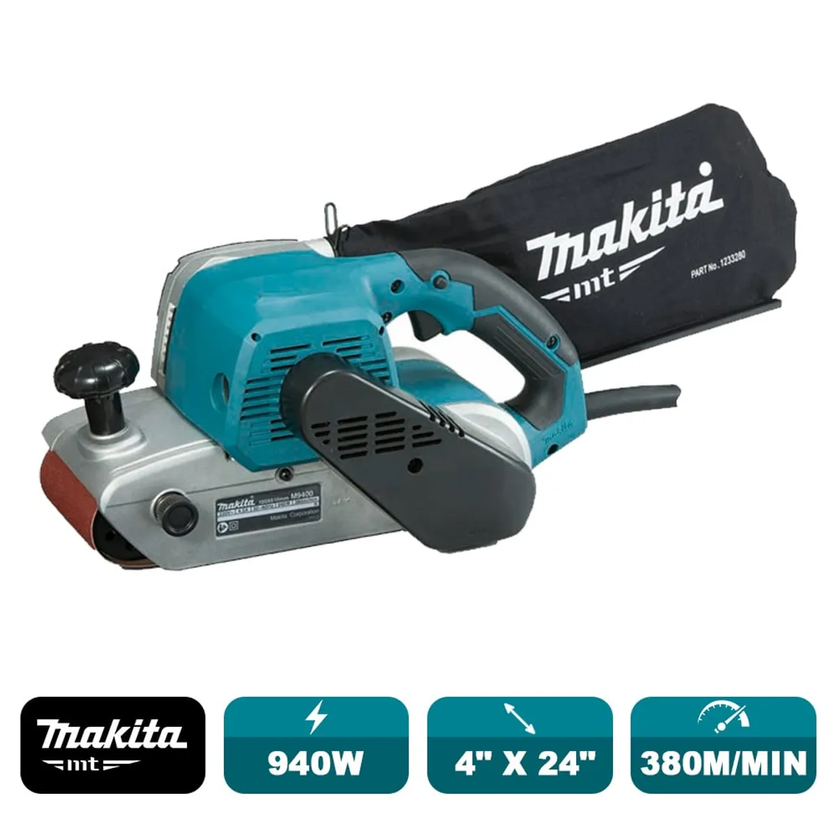 MAKITA - Lijadora Banda 4x24'' (100x610mm) 940w Makita Mt M9400b