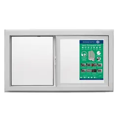 DVP - Ventana PVC Termopanel Corredera Blanca 91x50cm