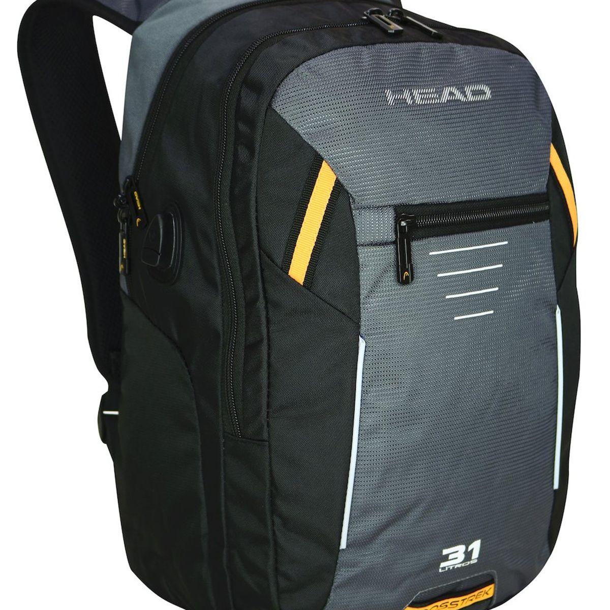 HEAD - Mochila Tecnología Crosstrek USB Negra Gris Head