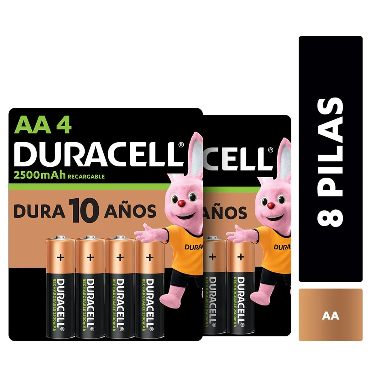 DURACELL - Pack 8 Pilas Recargables Duracell  Aa / Superstore