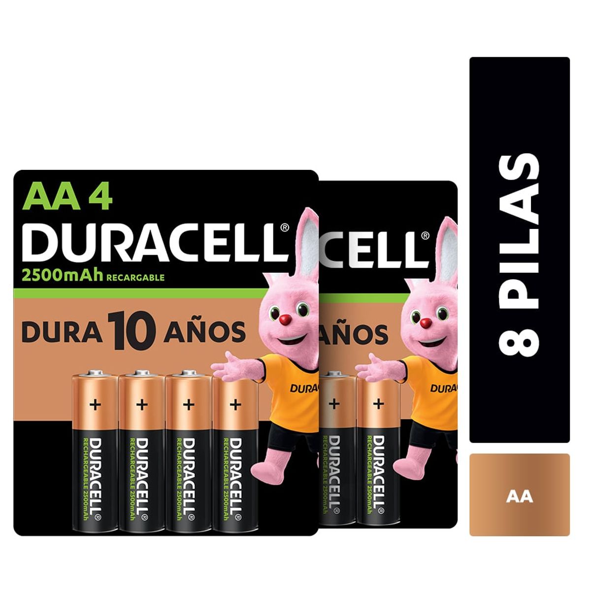 DURACELL - Pack 8 Pilas Recargables Duracell  Aa / Superstore