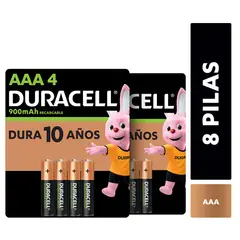 DURACELL - Pack 8 Pilas Recargables Aaa / Superstore