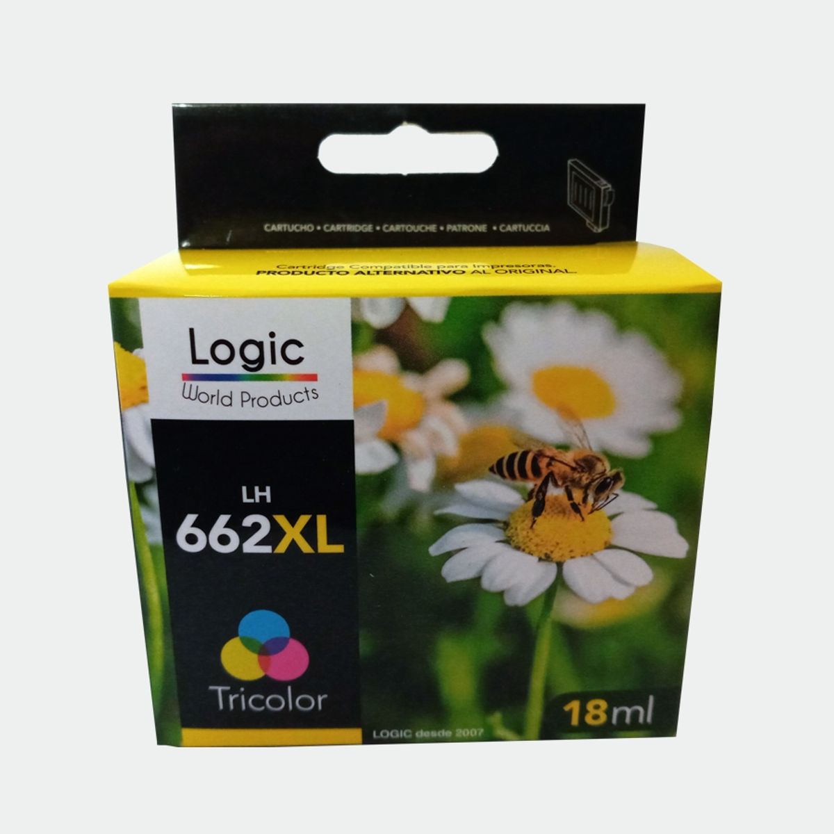LOGIC - Cartucho Alternativo H-662 XL Colores 18 ml