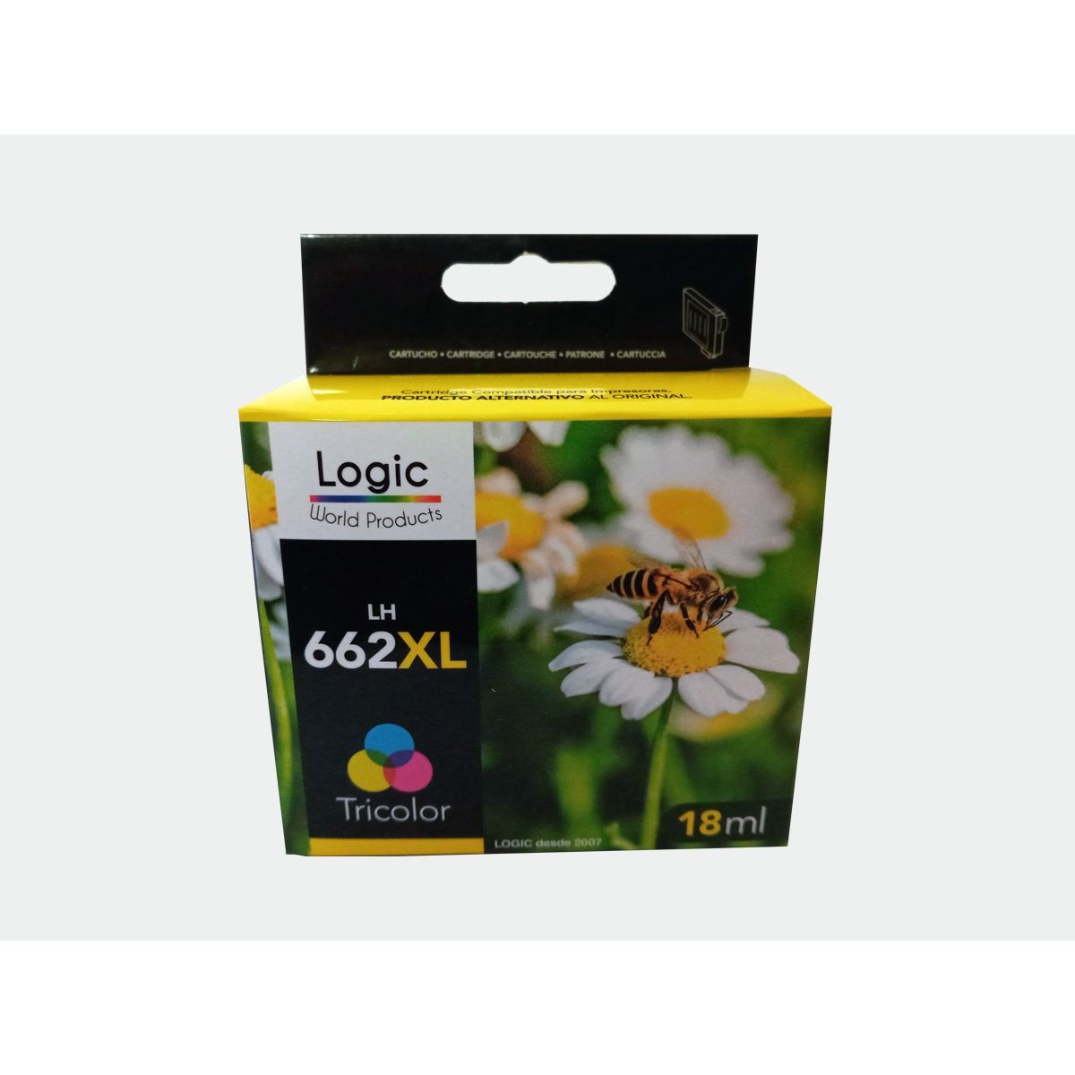LOGIC - Cartucho Alternativo H-662 XL Colores 18 ml