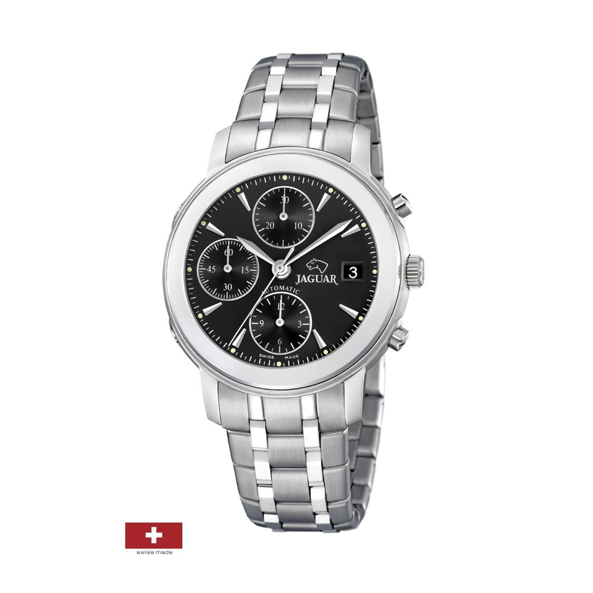 JAGUAR - Reloj J939/3 Jaguar Negro Hombre Coleccion 1938