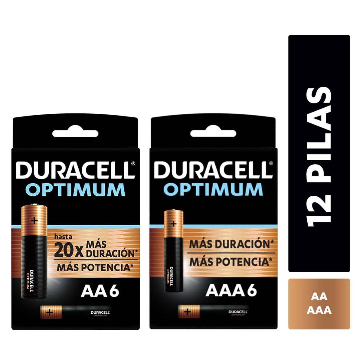 DURACELL - Pack Pila Duracell optimum 1Blíster AAx6 + 1Blíster AAAx6