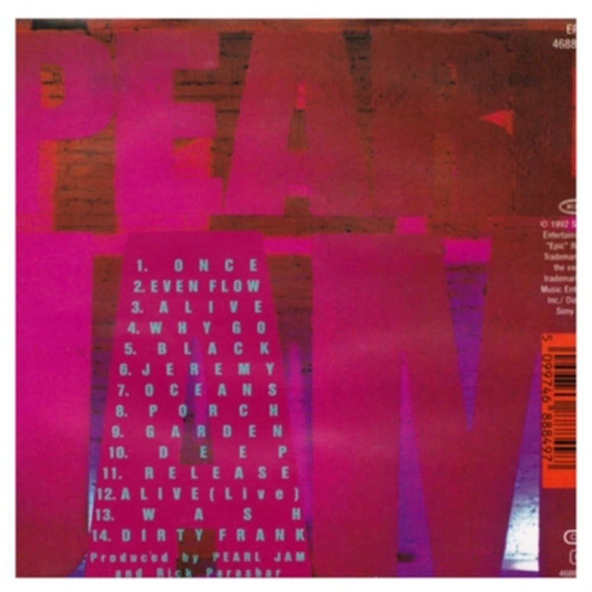 HITWAY MUSIC - PEARL JAM - TEN BONUS TRACKS - CD HITWAY MUSIC