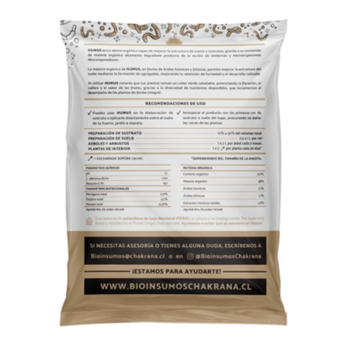 PLANT ME - Abono para Plantas Humus de Lombriz