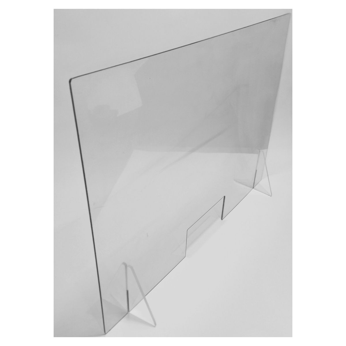 DVP - Separador Acrílico 80x58cm 4mm Con Abertura Y Soportes Dvp