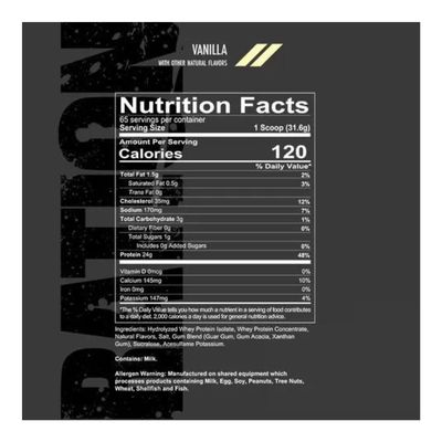 Imagen 2 del producto WHEY RATION - 65 SERVICIOS VAINILLA
