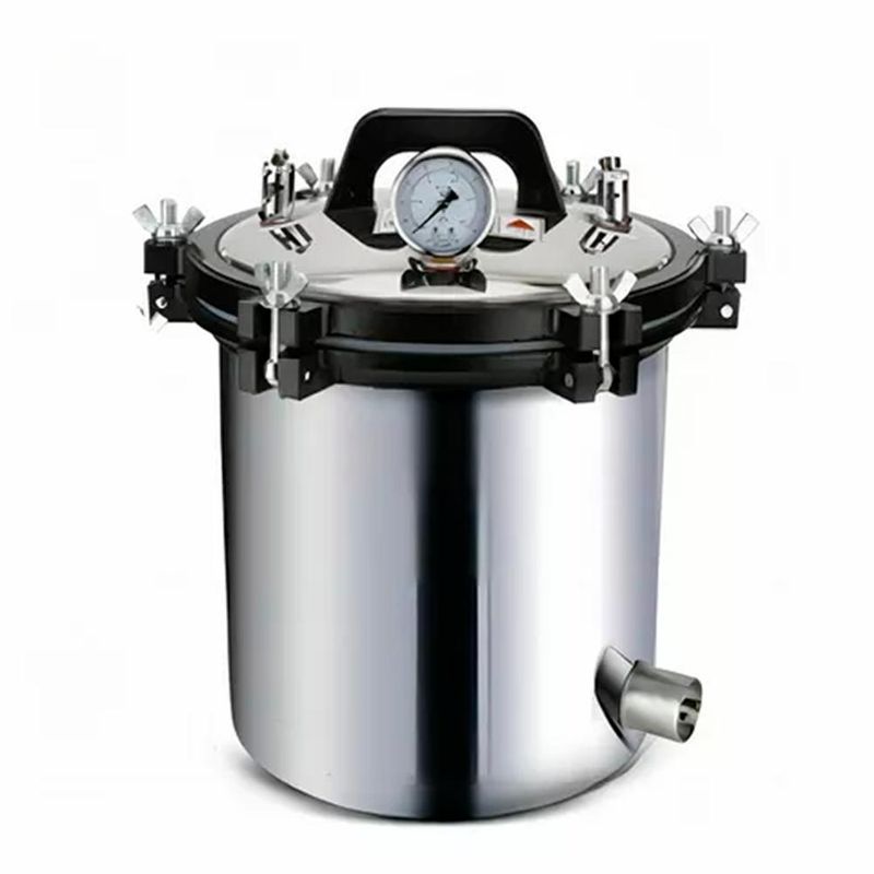 DETODOYMAS - Esterilizador Autoclave Vapor Presión Acero Inoxidable 18L DETODOYMAS