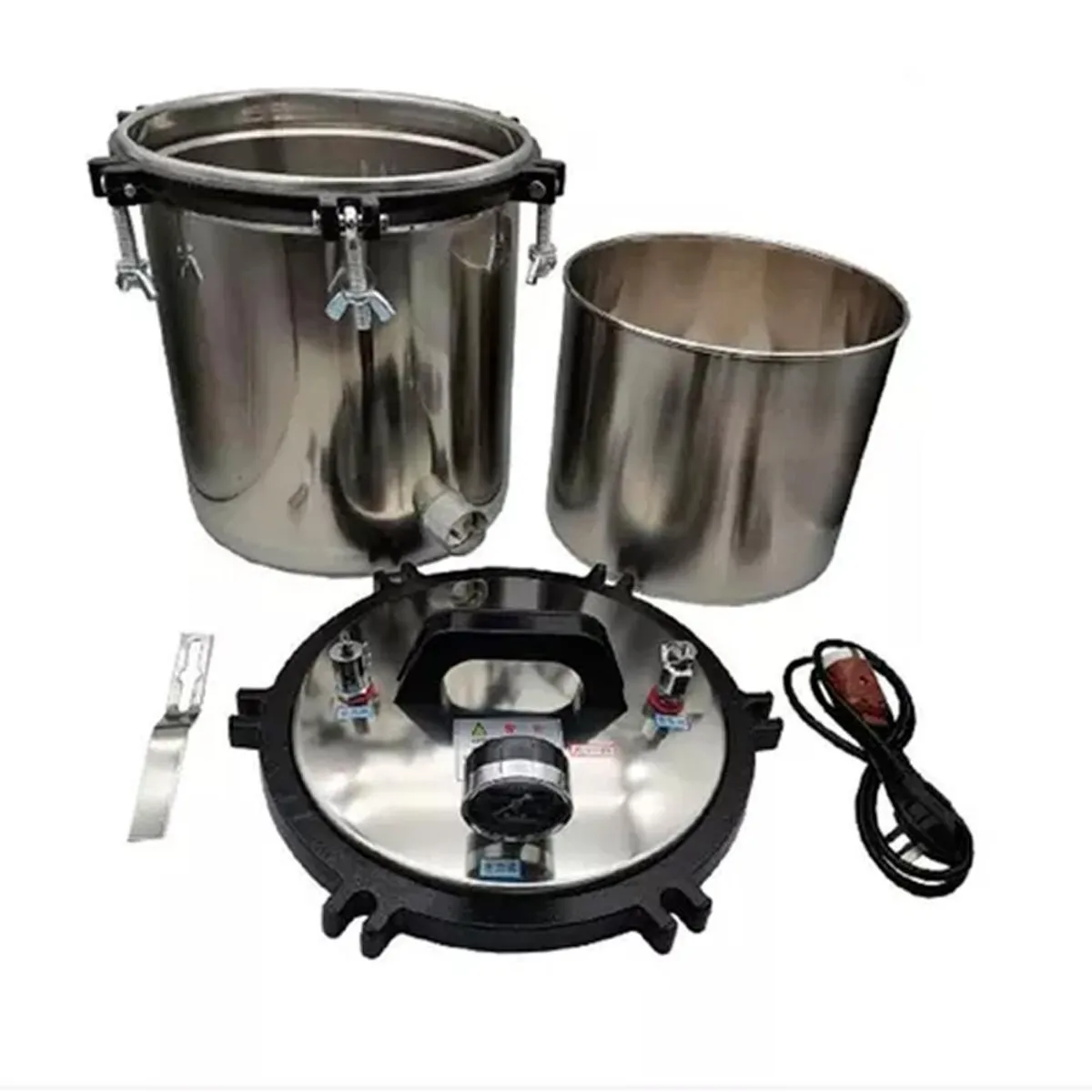 DETODOYMAS - Esterilizador Autoclave Vapor Presión Acero Inoxidable 18L DETODOYMAS