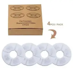 GENERICO - Pack 4 Filtro de Agua para Bebedero Electrico