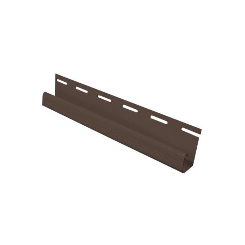 DVP - Perfil J Siding Pvc 1/2'' Rigido Nogal 3,8mts Dvp DVP