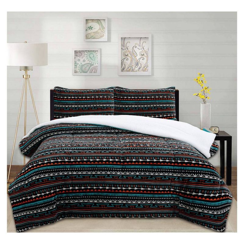 CHANTILLY - Cubrecama coral termico greca multi