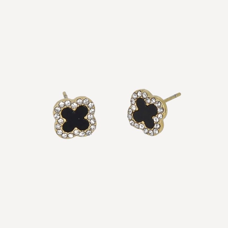 SUCCESS - Aros Black Flower Be You Joyas