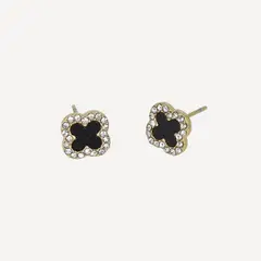 SUCCESS - Aros Black Flower Be You Joyas