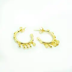 BE YOU - Aros bañados oro 18 kt