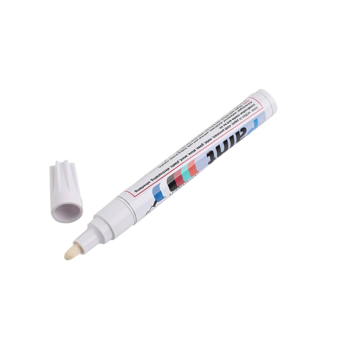 GENERICO - Lapiz Marcador Pinta Neumáticos Blanco Auto Renovador