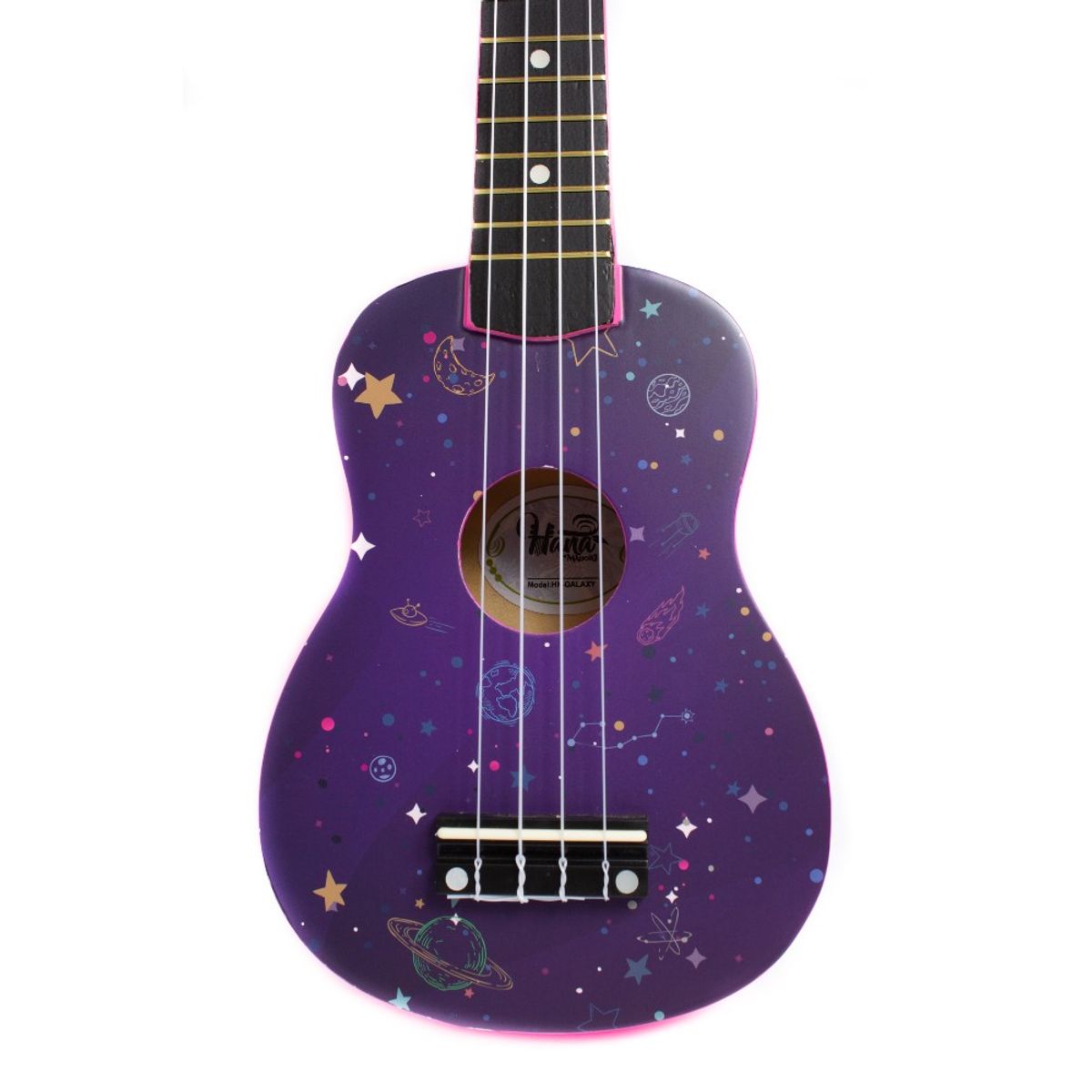 HANA - Ukelele Sopra Hana Galaxy con cuerdas Aquila+Funda HN-Galaxy