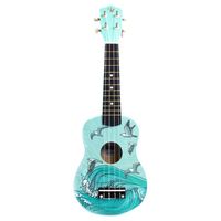 Ukelele Soprano diseño Mar + Funda HN-SEA