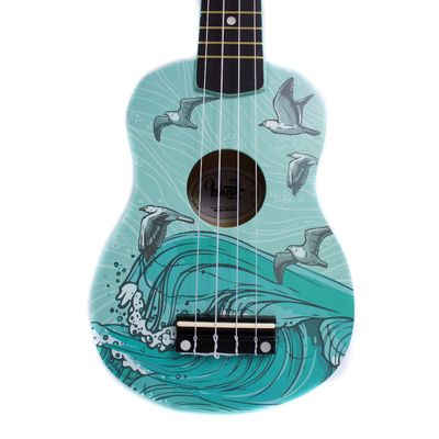 Imagen 2 del producto Ukelele Soprano diseño Mar + Funda HN-SEA