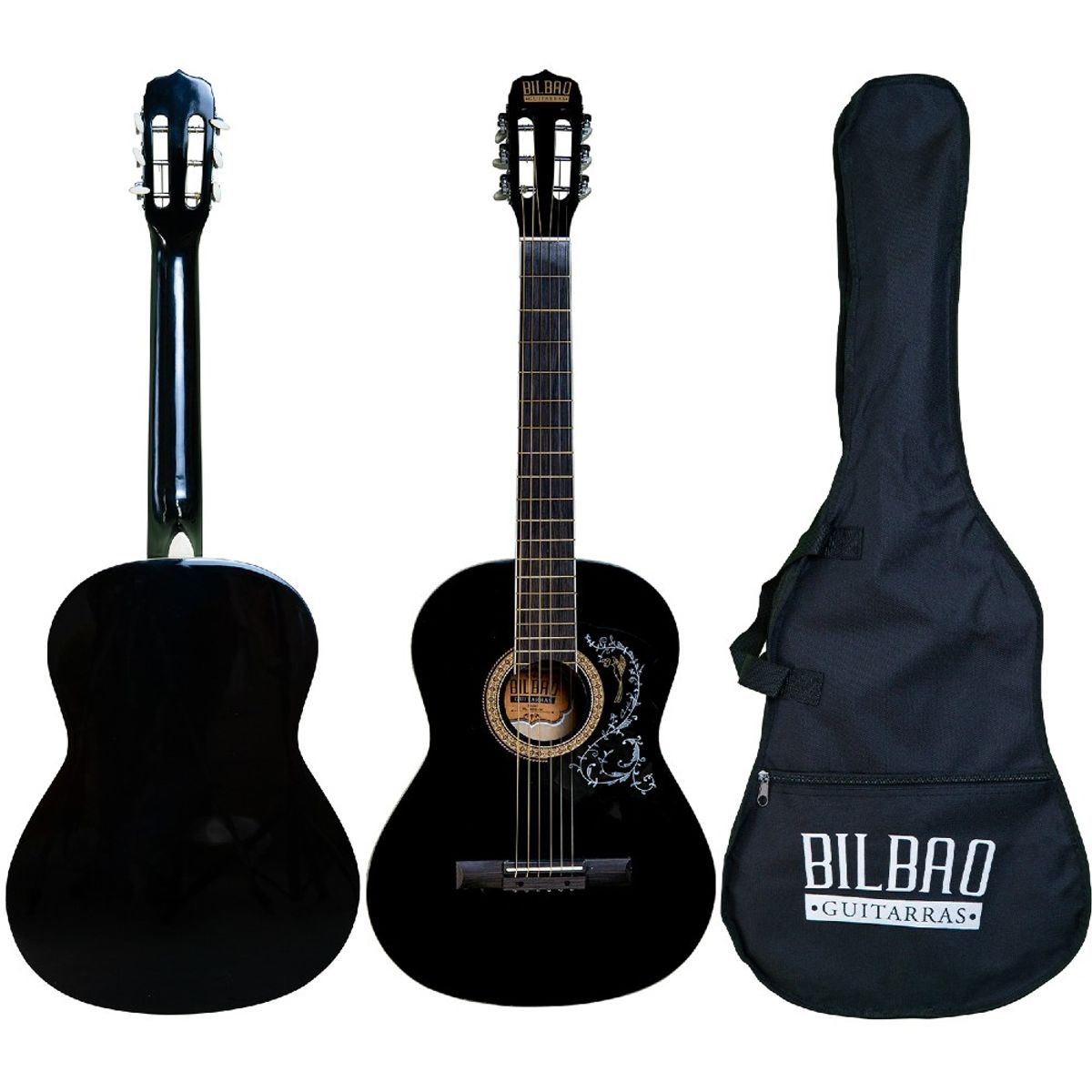 BILBAO - Guitarra acústica Bilbao BIL-39DS-BK + Funda