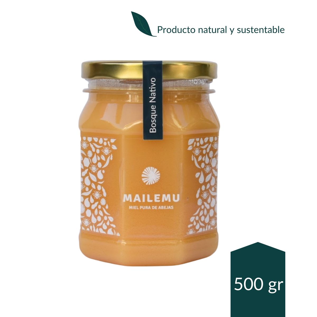 MAILEMU - Miel Pura Abejas Bosque Nativo Osorno 500g Mailemu