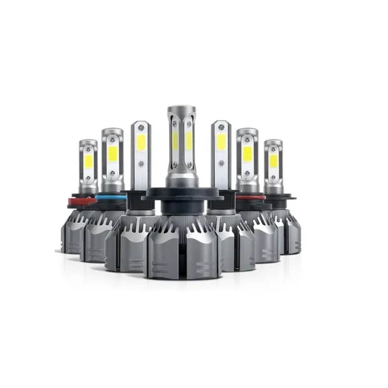 GENERICO - Kit Turbo Led H1 H3 H4 H7 H11 H13 9005 9006 880 12000lm R11
