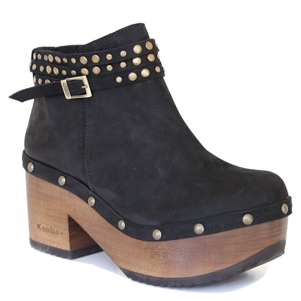 KEBBA - Botín Mujer Bua Bellota Negro