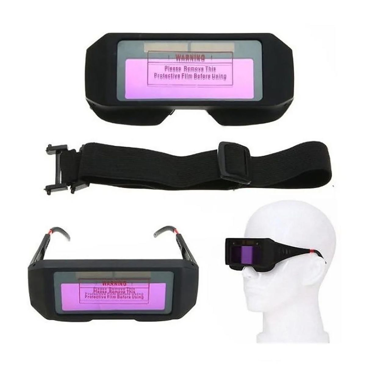 DETODOYMAS - Lentes Para Soldar Profesionales Fotosensible - Negro