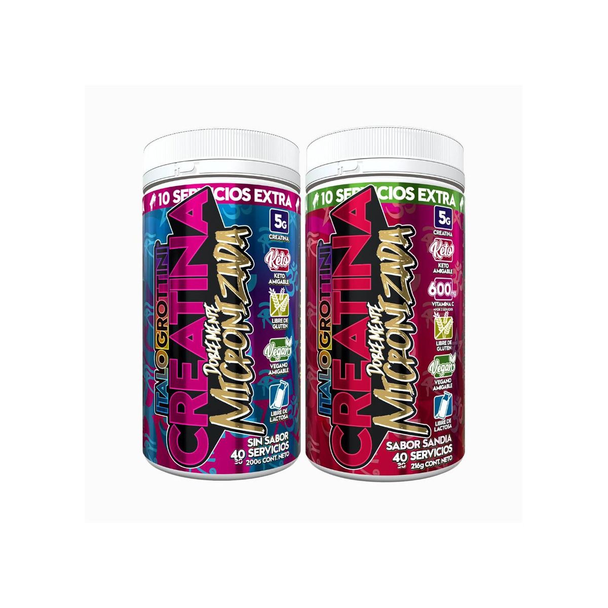 ITALO GROTTINI - CREATINA SANDIA PACK CREATINA SIN SABOR 40SV CU - ITALO GROTTINI