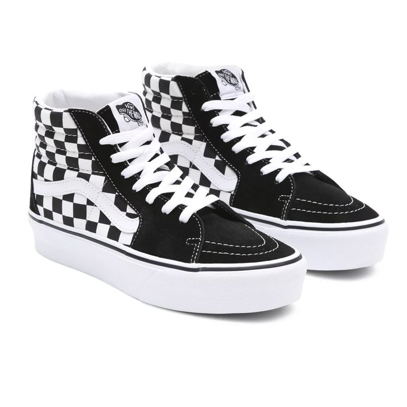 VANS - Zapatillas Unisex SK8-Hi Platform Checker Negra VANS