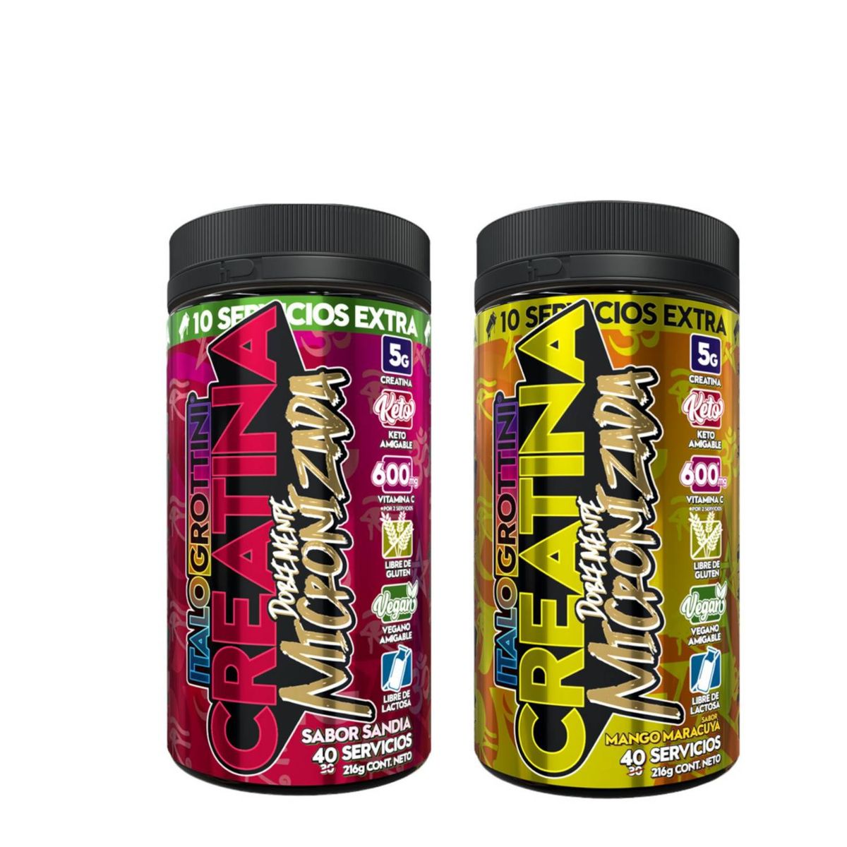 ITALO GROTTINI - CREATINA SANDIA PACK CREATINA MANGO MARACUYA 40SV - ITALO GROTTINI