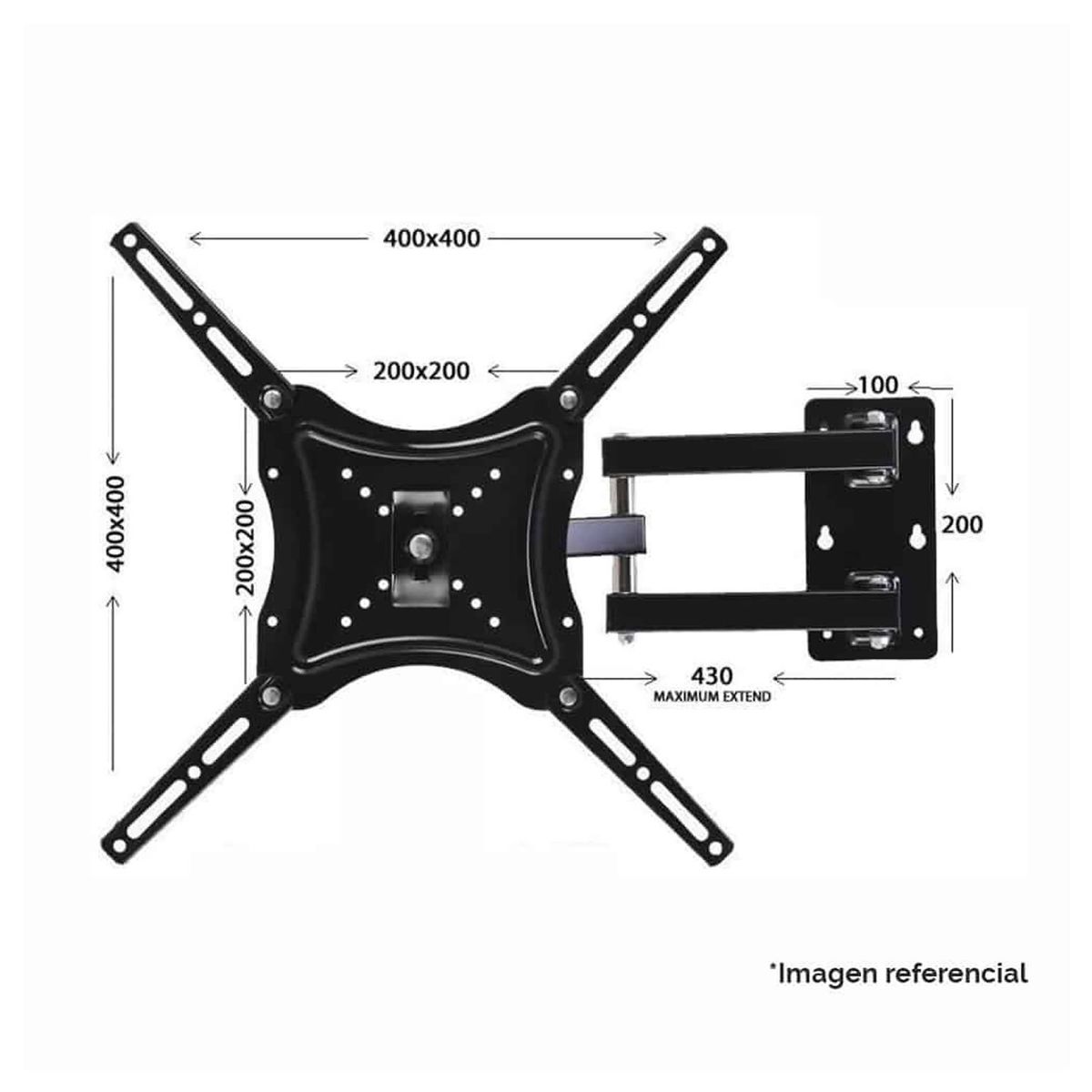 DE TODO Y MAS - Soporte TV Con Brazo De Acero 180º 32 A 55 Pulgadas DETODOYMAS