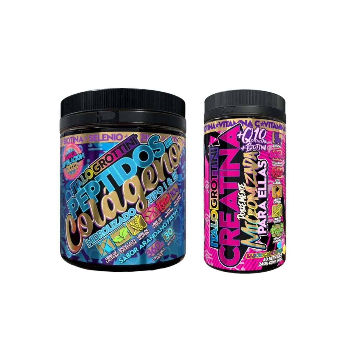 ITALO GROTTINI - COLAGENO PACK  CREATINA PARA ELLAS  ITALO GROTTINI  30 SERVICIOS