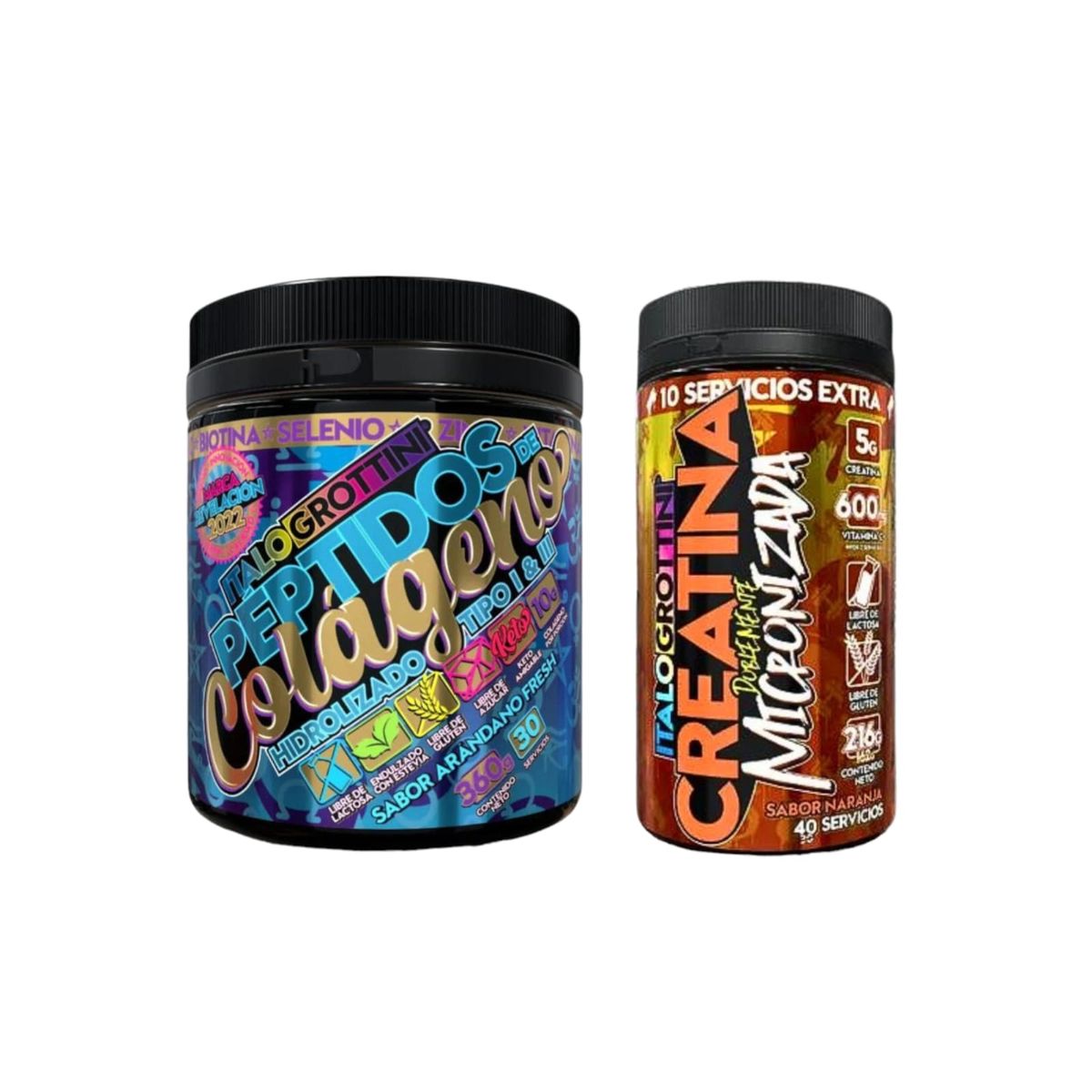 ITALO GROTTINI - COLAGENO PACK  CREATINA NARANJA ITALO GROTTINI