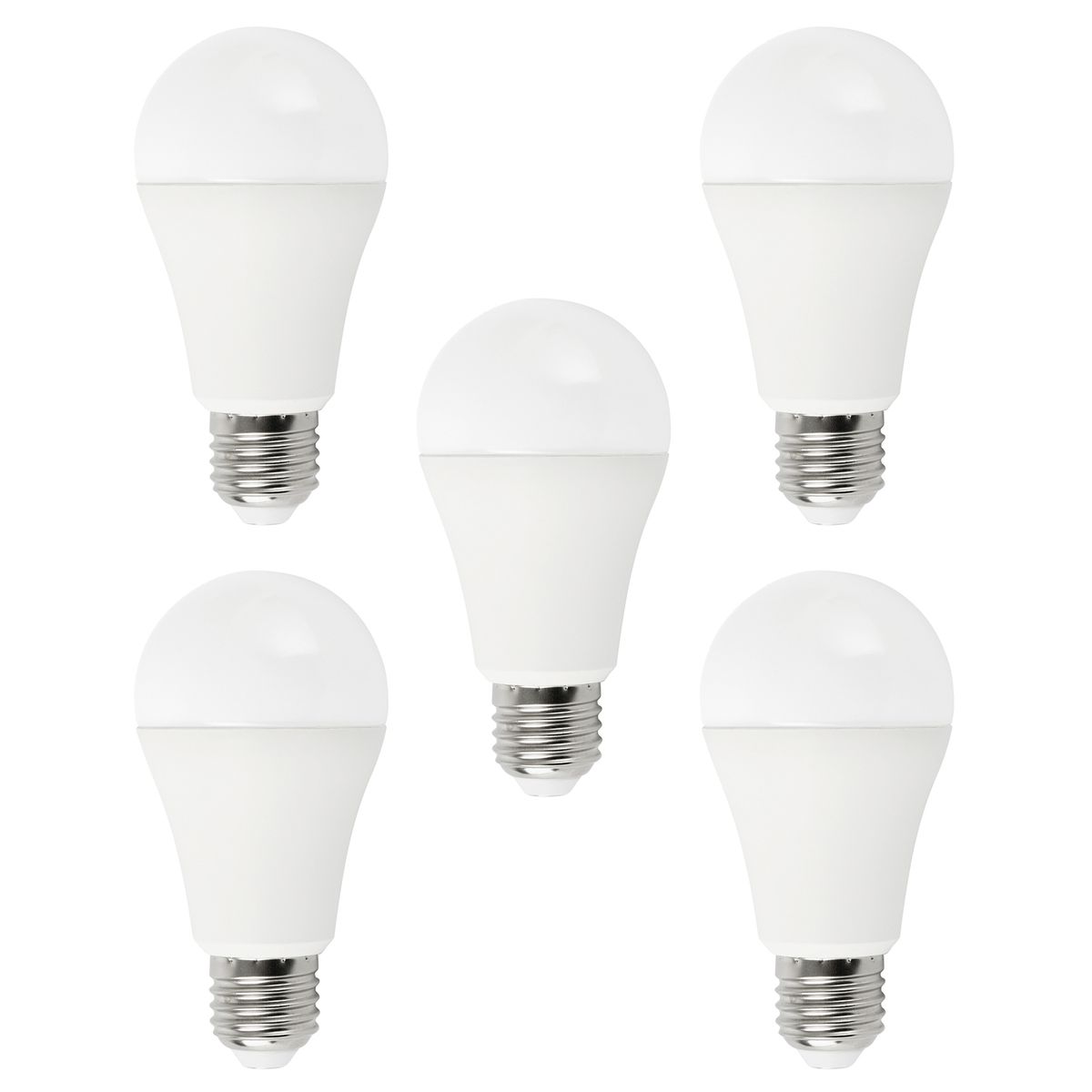 WANT - Pack 5 ampolletas LED 12 watts E-27 Cálida