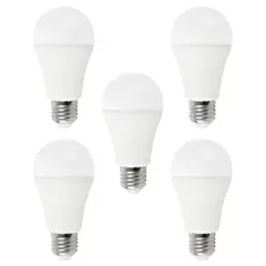 WANT - Pack 5 ampolletas LED 12 watts E-27 Cálida