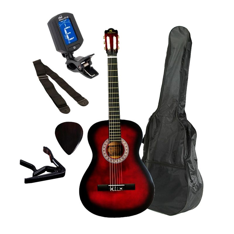 ALAGUEZ - Set Guitarra Clásica 39 Redburst