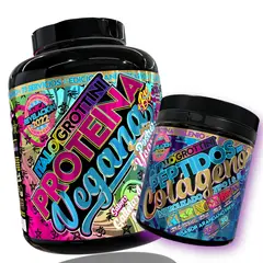 ITALO GROTTINI - PROTEÍNA VEGANA 5 LB GALLETA LECHE CONDENSADA MÁS PEPTIDOS COLAGENOS