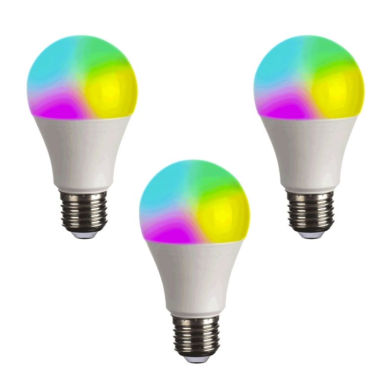 WANT - Pack 3 Ampolletas LED Inteligente Smart E-27 10W