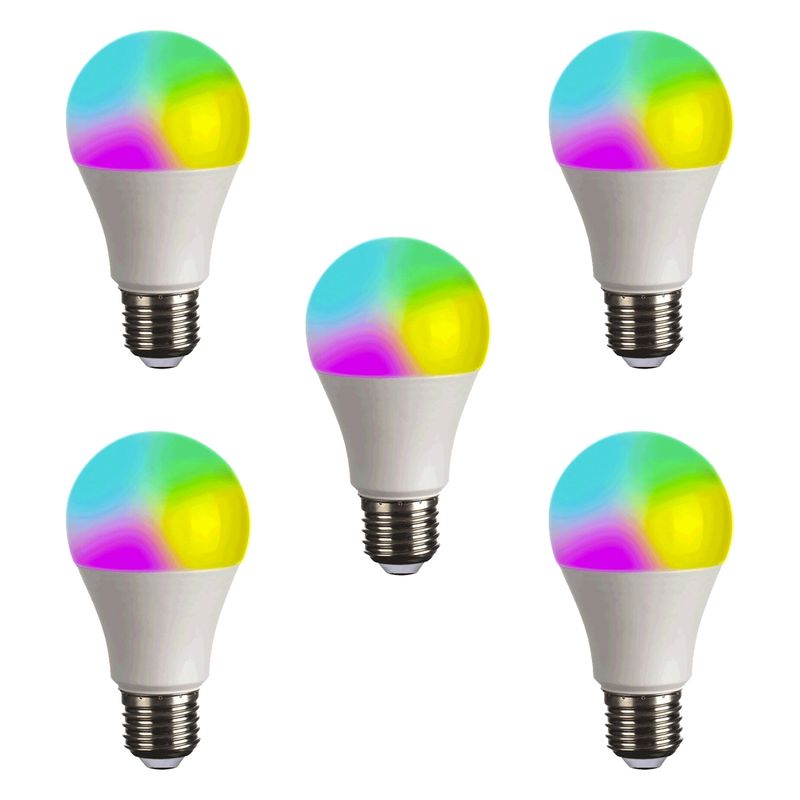 WANT - Pack 5 Ampolletas LED Inteligente  Smart E-27 10W