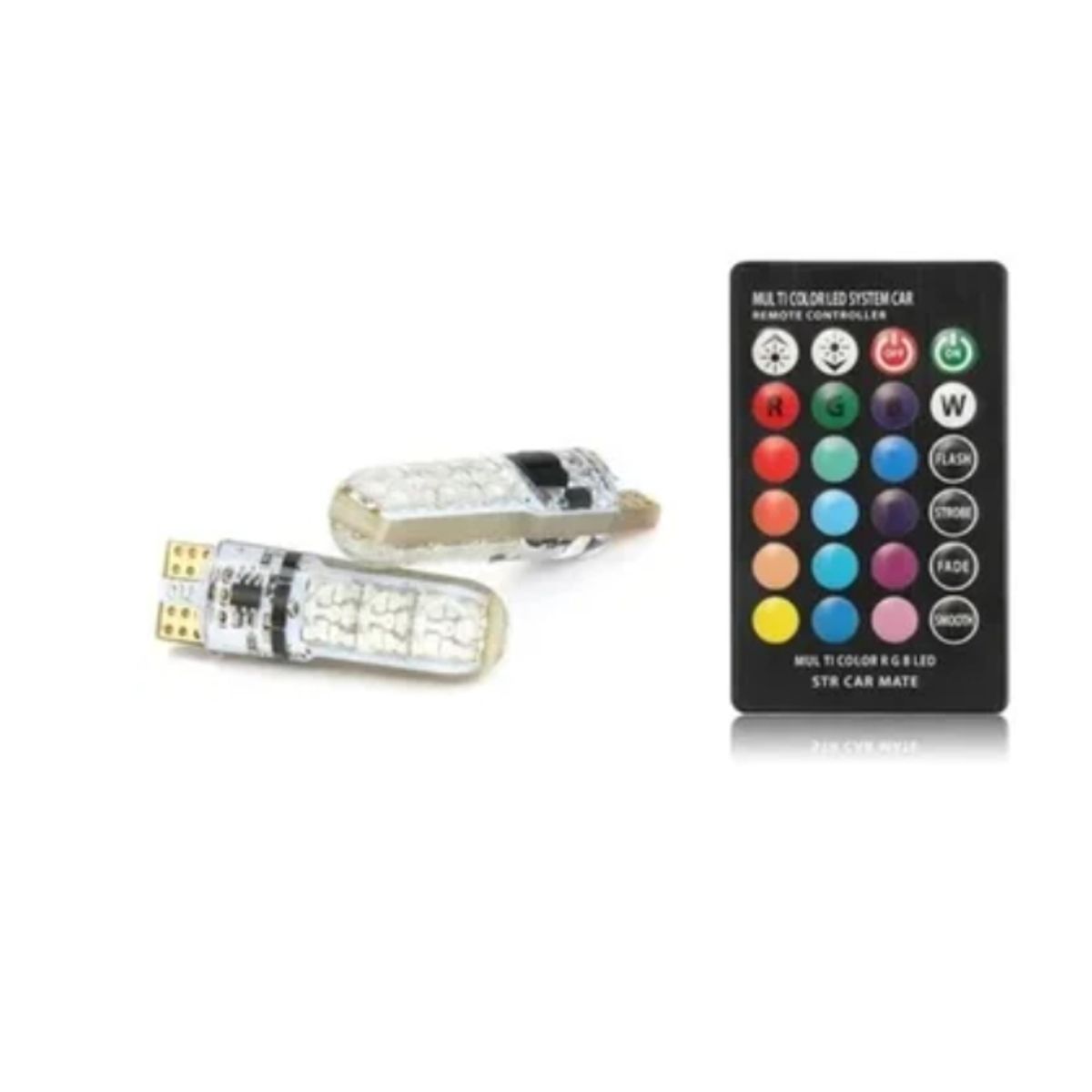 OFERTABKN - Ampolleta Led Cola De Pez T10 Multicolor Rgb Control